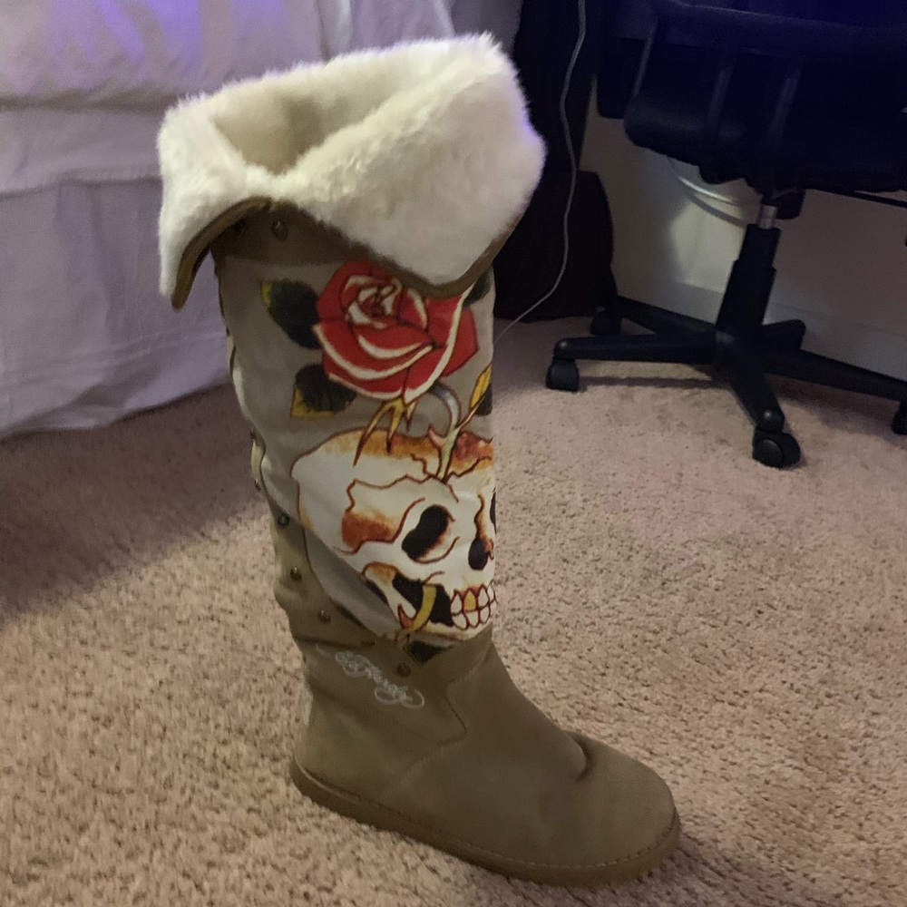 Women’s Ed Hardy Knee High Boots